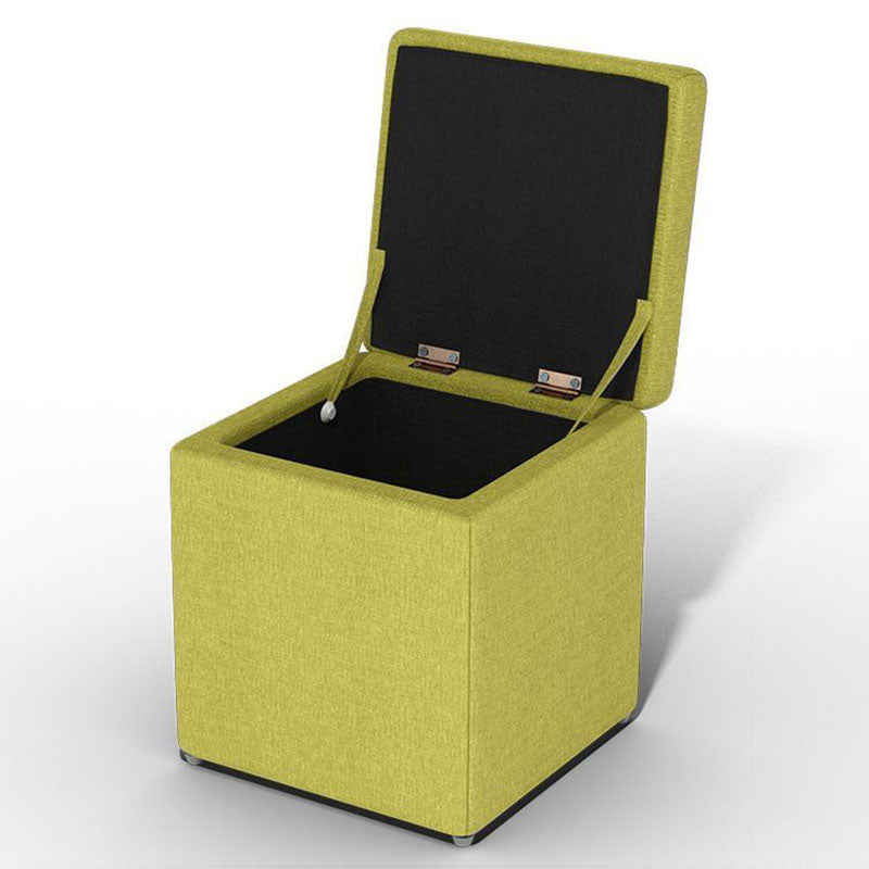 Solid Color Fabric Standard Stool Modern Style Simple Household Footstool Clearhalo 'furn' 'furn_ottomans_poufs' 'Furniture' 'Living Room Furniture' 'Ottomans & Poufs' 'ottomans_poufs' 7067707