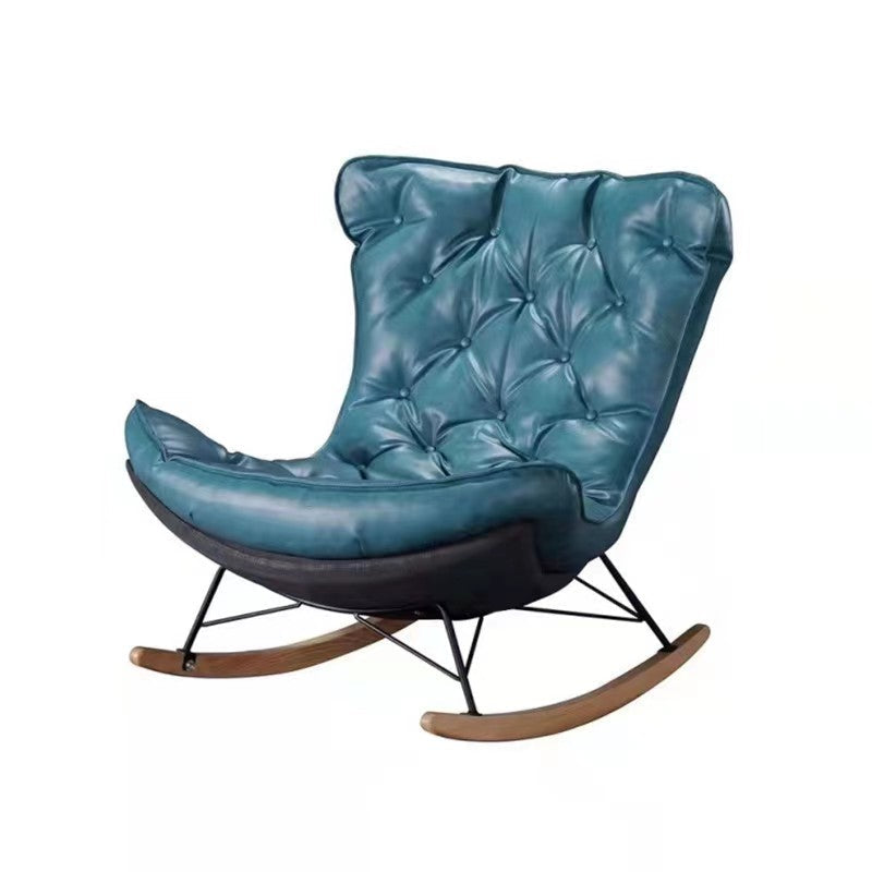 Moderne stijl enkele schommelstoel binnensis schommelstoel met kussen