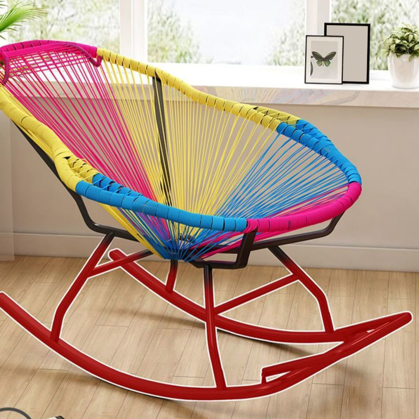 Contemporary Rattan Rocking Chair Outdoor Rocking Chair for Break Clearhalo 'Chairs & Seating' 'furn' 'furn_rocking_chairs' 'Furniture' 'Living Room Furniture' 'Rocking Chairs' 'rocking_chairs' 7067885