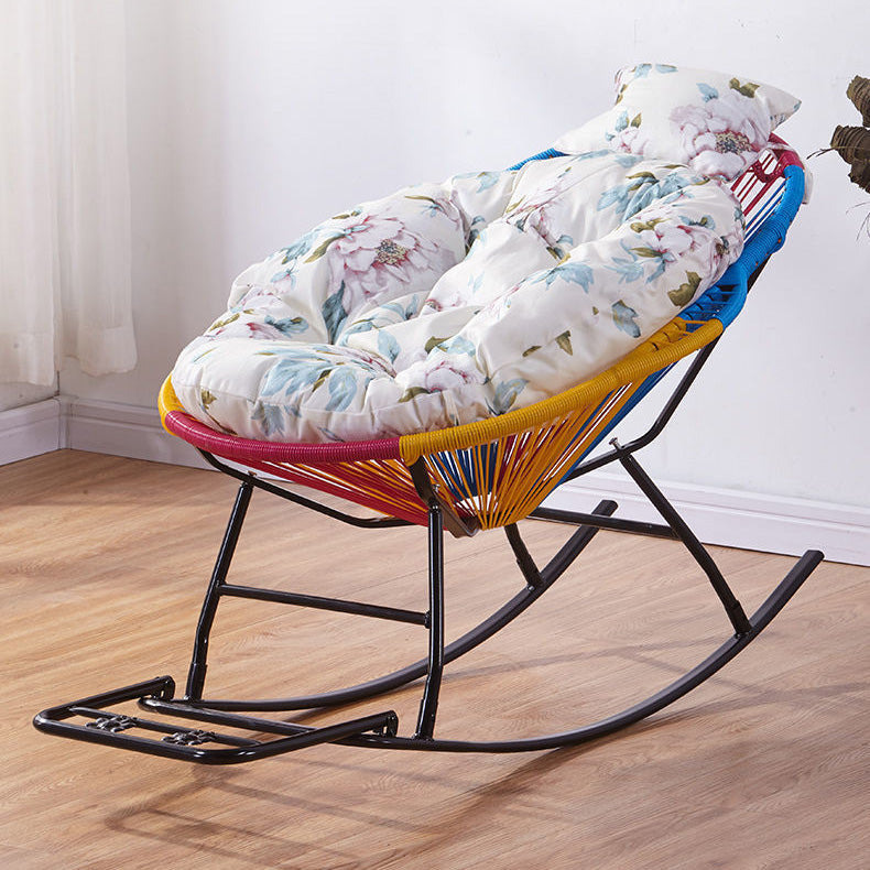 Contemporary Rattan Rocking Chair Outdoor Rocking Chair for Break Clearhalo 'Chairs & Seating' 'furn' 'furn_rocking_chairs' 'Furniture' 'Living Room Furniture' 'Rocking Chairs' 'rocking_chairs' 7067891