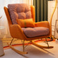 Modern Style Chaise Lounge Lazy Sofa Chair Leisure Rocking Chair for Living Room Orange Clearhalo 'Chairs & Seating' 'furn' 'furn_rocking_chairs' 'Furniture' 'Living Room Furniture' 'Rocking Chairs' 'rocking_chairs' 7067911