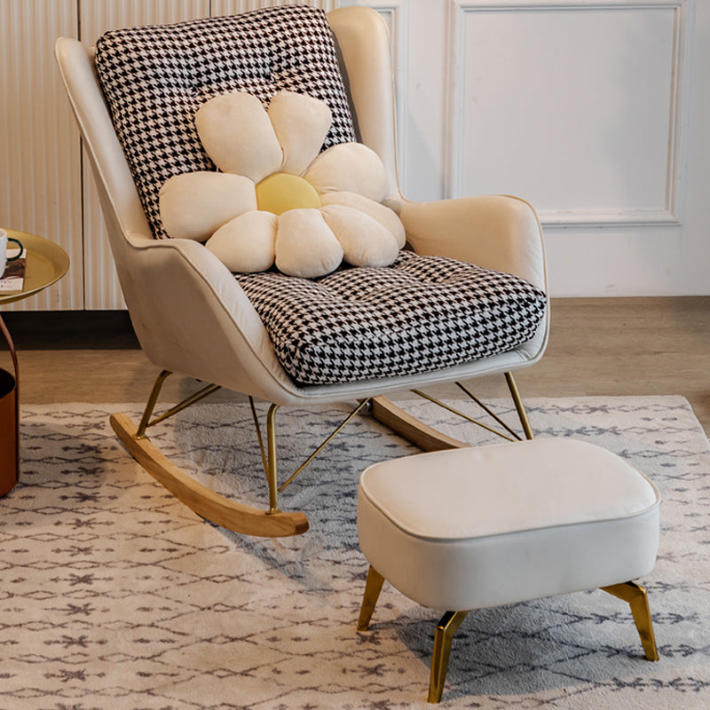 Modern Style Chaise Lounge Lazy Sofa Chair Leisure Rocking Chair for Living Room Clearhalo 'Chairs & Seating' 'furn' 'furn_rocking_chairs' 'Furniture' 'Living Room Furniture' 'Rocking Chairs' 'rocking_chairs' 7067912