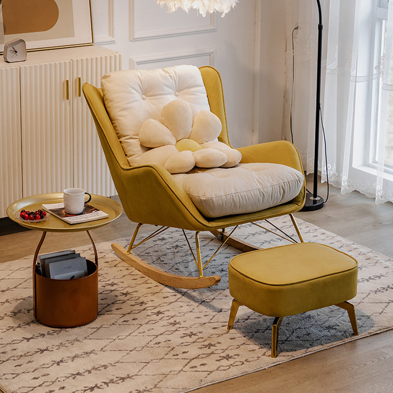 Modern Style Chaise Lounge Lazy Sofa Chair Leisure Rocking Chair for Living Room Clearhalo 'Chairs & Seating' 'furn' 'furn_rocking_chairs' 'Furniture' 'Living Room Furniture' 'Rocking Chairs' 'rocking_chairs' 7067913