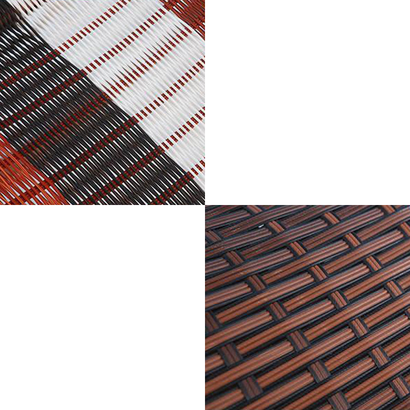 Midden-eeuwse moderne rattan schommelstoel metalen schommelstoel voor woonkamer