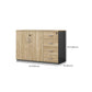 Contemporary Lateral Filing Cabinet Engineered Wood File Cabinet    with Storage