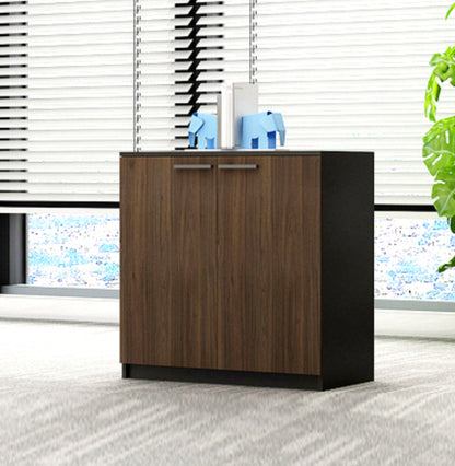 Contemporary Lateral Filing Cabinet Engineered Wood File Cabinet 31"L x 16"W x 31"H Nut-Brown Clearhalo 'Filing Cabinets' 'filling_cabinets' 'furn' 'furn_filling_cabinets' 'Furniture' 'Office Furniture' 7069099