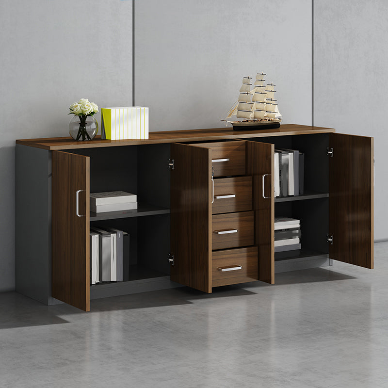 Modern Engineered Wood Filing Cabinet Lateral File Cabinet with Lock and Storage Clearhalo 'Filing Cabinets' 'filling_cabinets' 'furn' 'furn_filling_cabinets' 'Furniture' 'Office Furniture' 7069114