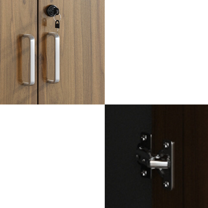 Archivo de archivos de madera de ingeniería moderna Archivo lateral con bloqueo y almacenamiento