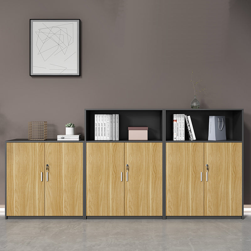 Archivo de madera de archivos lateral moderno de mediados de siglo para la oficina de madera para la oficina en casa