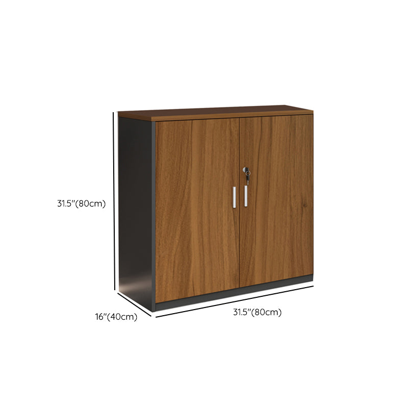 Archivo de madera de archivos lateral moderno de mediados de siglo para la oficina de madera para la oficina en casa