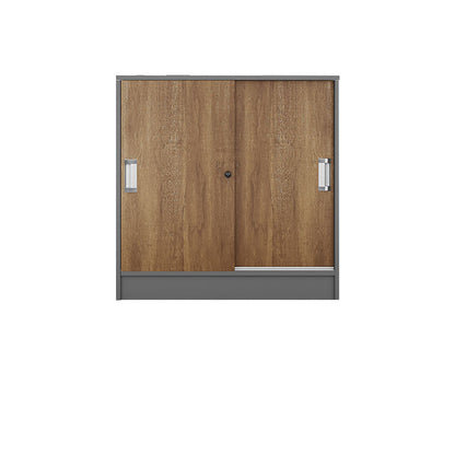 Archivo moderno de archivos laterales Archivo de madera maciza con estantes de almacenamiento