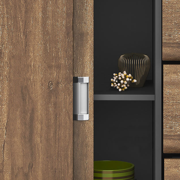 Archivo moderno de archivos laterales Archivo de madera maciza con estantes de almacenamiento