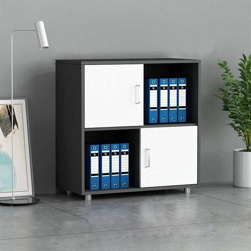 Archivo de madera de ingeniería vertical Archivo de almacenamiento contemporáneo de almacenamiento