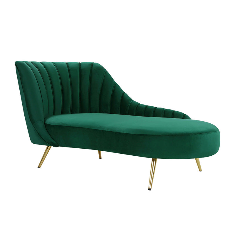 Living Room Rolled Arms Chaise Lounge Modern Velvet Chaise with Upholster Left-Arm Chaise Clearhalo 'Chairs & Seating' 'Chaise Lounge' 'chaise_lounge' 'furn' 'furn_chaise_lounge' 'Furniture' 'Living Room Furniture' 7069717