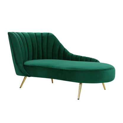 Living Room Rolled Arms Chaise Lounge Modern Velvet Chaise with Upholster Left-Arm Chaise Clearhalo 'Chairs & Seating' 'Chaise Lounge' 'chaise_lounge' 'furn' 'furn_chaise_lounge' 'Furniture' 'Living Room Furniture' 7069717