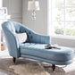 Living Room Chaise Square Arms Modern Leather Upholstered Chaise Lounge Blue Left-Arm Chaise Clearhalo 'Chairs & Seating' 'Chaise Lounge' 'chaise_lounge' 'furn' 'furn_chaise_lounge' 'Furniture' 'Living Room Furniture' 7069757