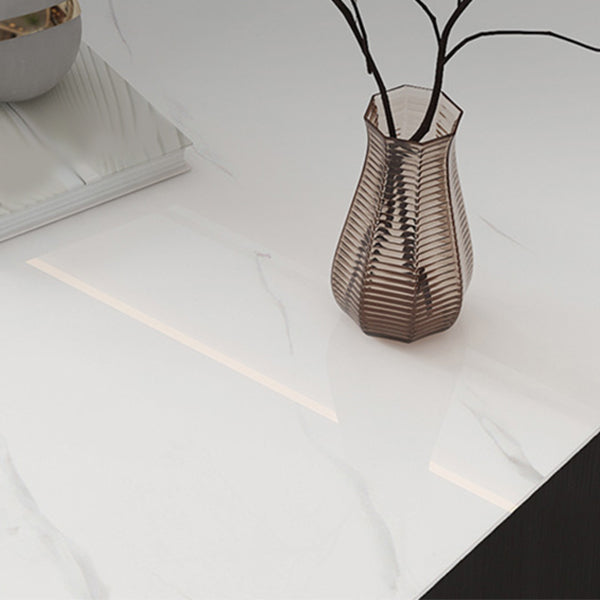 Square Slate Coffee Table Set Contemporary 2 Drawers Cocktail Table Clearhalo 'Coffee & Accent Tables' 'Coffee Tables' 'coffee_tables' 'furn' 'furn_coffee_tables' 'Furniture' 'Living Room Furniture' 7070013