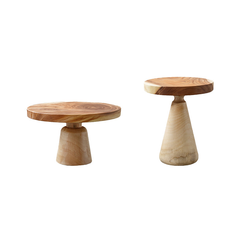 Contemporary Coffee Table Brown Pedestal Coffee Cocktail Table Clearhalo 'Coffee & Accent Tables' 'Coffee Tables' 'coffee_tables' 'furn' 'furn_coffee_tables' 'Furniture' 'Living Room Furniture' 7070041