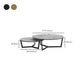Contemporary Frame Coffee Table Round Slate Top Cocktail Table Clearhalo 'Coffee & Accent Tables' 'Coffee Tables' 'coffee_tables' 'furn' 'furn_coffee_tables' 'Furniture' 'Living Room Furniture' 7070069