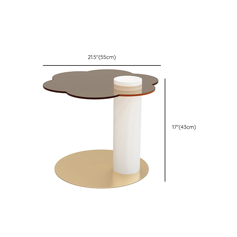Contemporary Coffee Table Pedestal Slate Coffee Cocktail Table Clearhalo 'Coffee & Accent Tables' 'Coffee Tables' 'coffee_tables' 'furn' 'furn_coffee_tables' 'Furniture' 'Living Room Furniture' 7070110