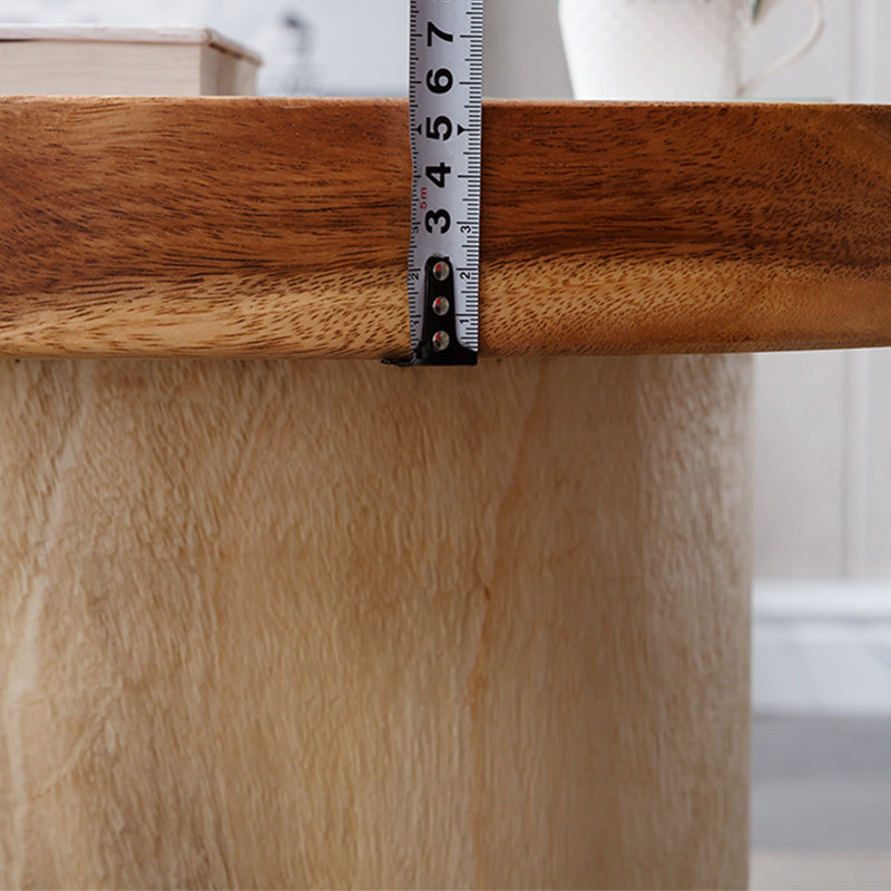 Pedestal Coffee Table Solid Wood Tray Top Coffee Cocktail Table Clearhalo 'Coffee & Accent Tables' 'Coffee Tables' 'coffee_tables' 'furn' 'furn_coffee_tables' 'Furniture' 'Living Room Furniture' 7070150