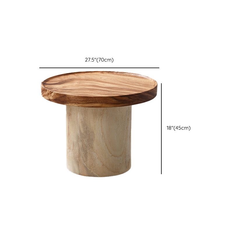 Pedestal Coffee Table Solid Wood Tray Top Coffee Cocktail Table Clearhalo 'Coffee & Accent Tables' 'Coffee Tables' 'coffee_tables' 'furn' 'furn_coffee_tables' 'Furniture' 'Living Room Furniture' 7070162