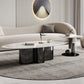 Abstract Cocktail Table Glam Oval Slate Top Coffee or End Table Clearhalo 'Coffee & Accent Tables' 'Coffee Tables' 'coffee_tables' 'furn' 'furn_coffee_tables' 'Furniture' 'Living Room Furniture' 7070223