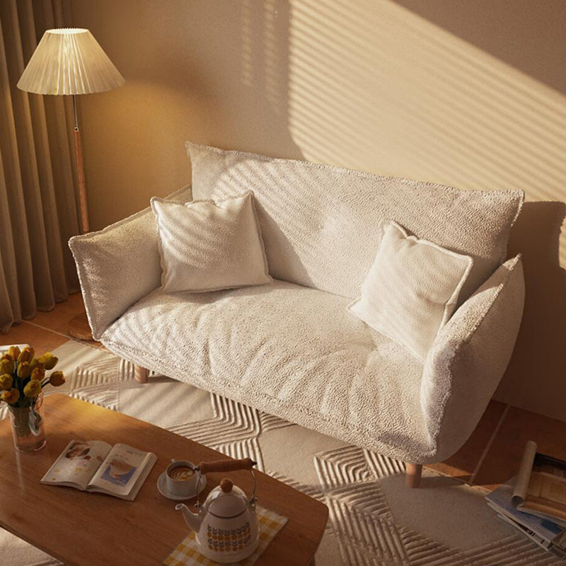 Moderne Stoffsofa eingebrauchter Armsitze mit Kissen für Wohnung