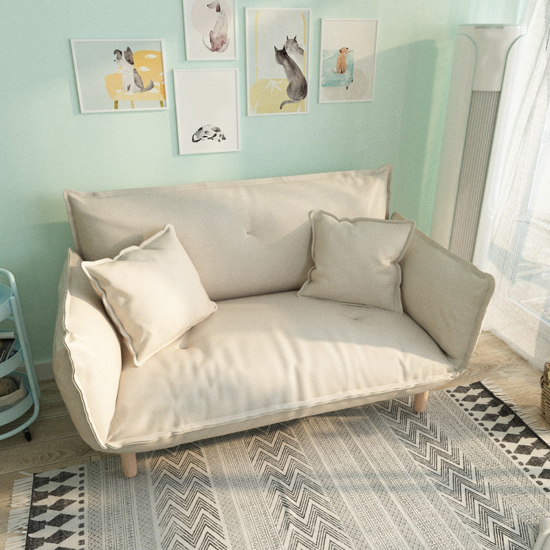 Moderne Stoffsofa eingebrauchter Armsitze mit Kissen für Wohnung