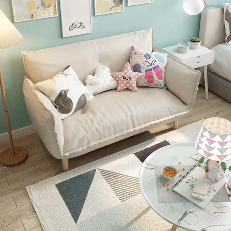 Moderne Stoffsofa eingebrauchter Armsitze mit Kissen für Wohnung