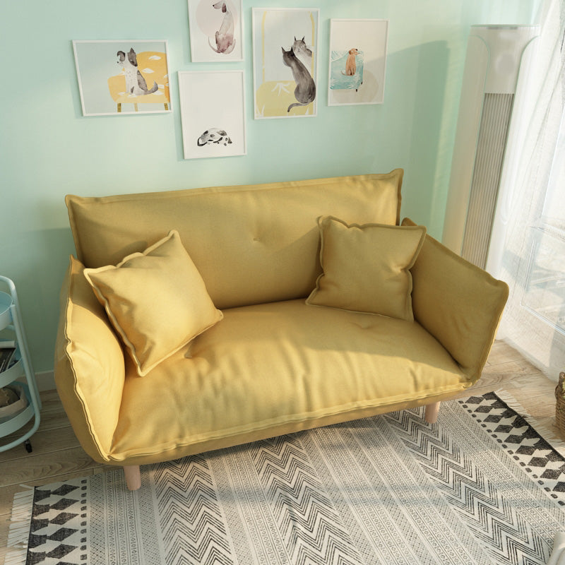 Moderne Stoffsofa eingebrauchter Armsitze mit Kissen für Wohnung