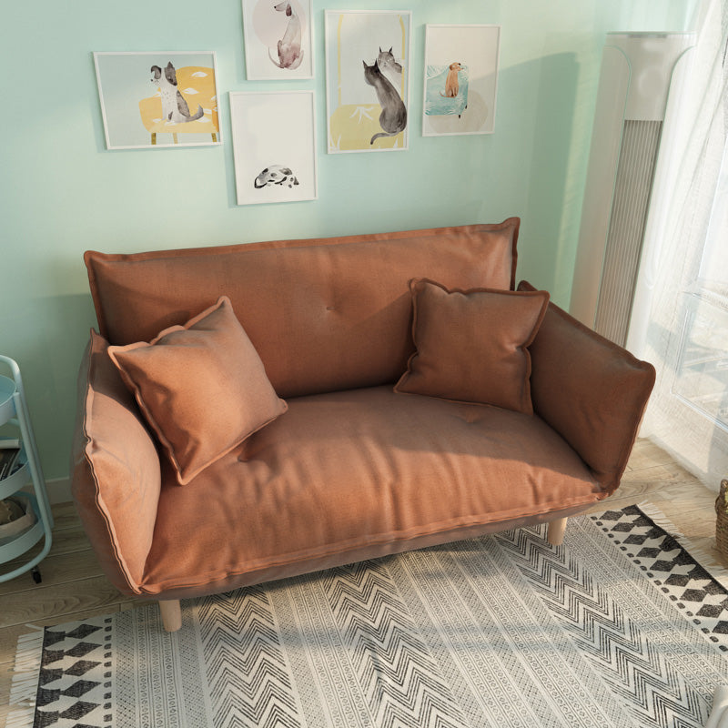 Moderne Stoffsofa eingebrauchter Armsitze mit Kissen für Wohnung