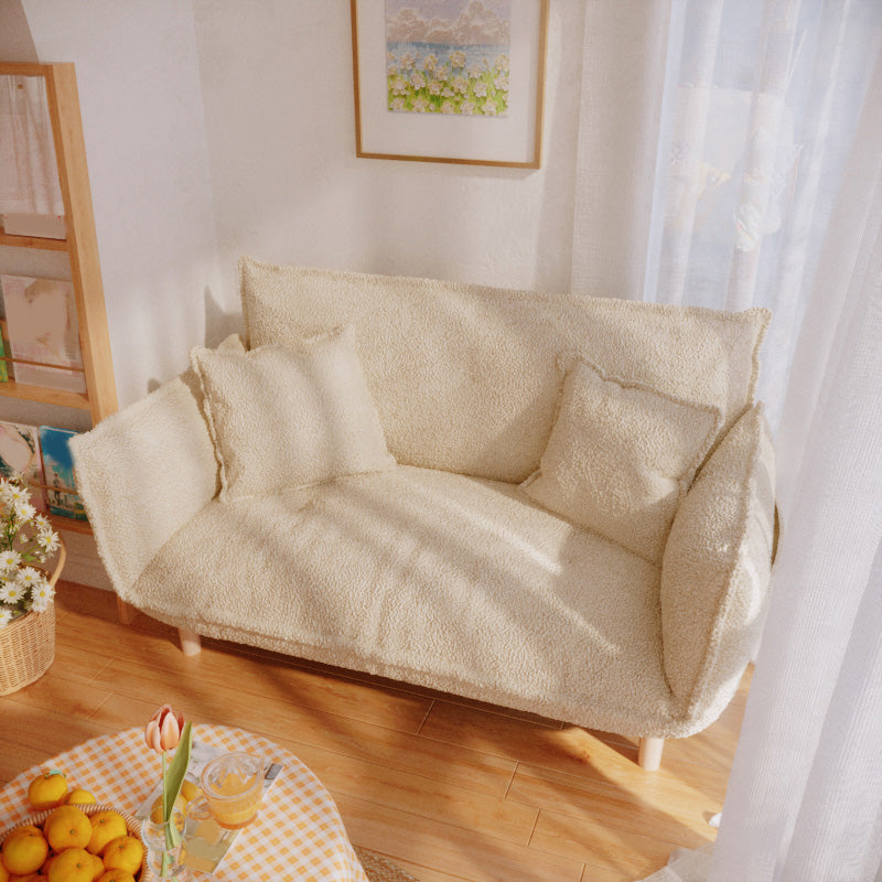 Moderne Stoffsofa eingebrauchter Armsitze mit Kissen für Wohnung