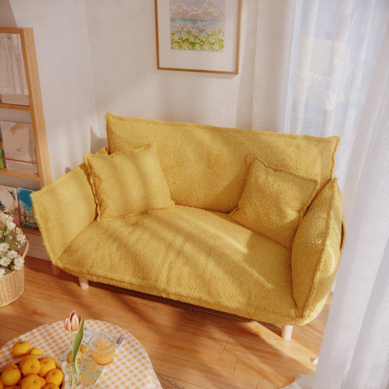 Moderne Stoffsofa eingebrauchter Armsitze mit Kissen für Wohnung