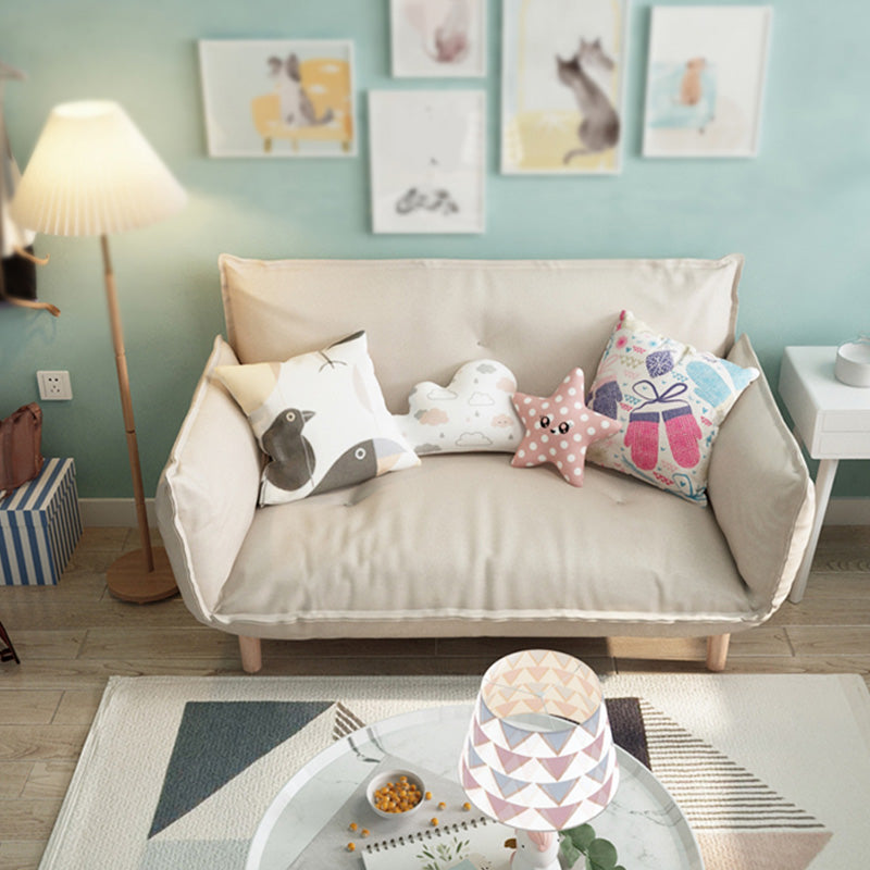 Moderne Stoffsofa eingebrauchter Armsitze mit Kissen für Wohnung