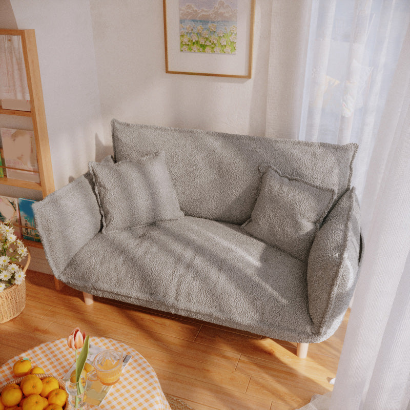 Moderne Stoffsofa eingebrauchter Armsitze mit Kissen für Wohnung