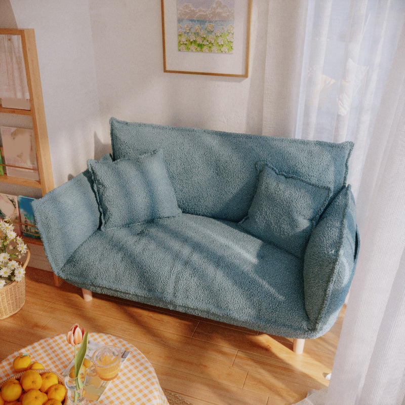 Moderne Stoffsofa eingebrauchter Armsitze mit Kissen für Wohnung