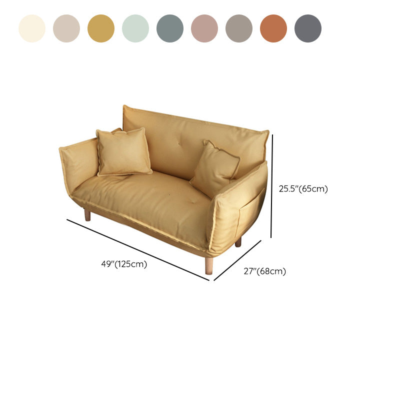 Moderne Stoffsofa eingebrauchter Armsitze mit Kissen für Wohnung