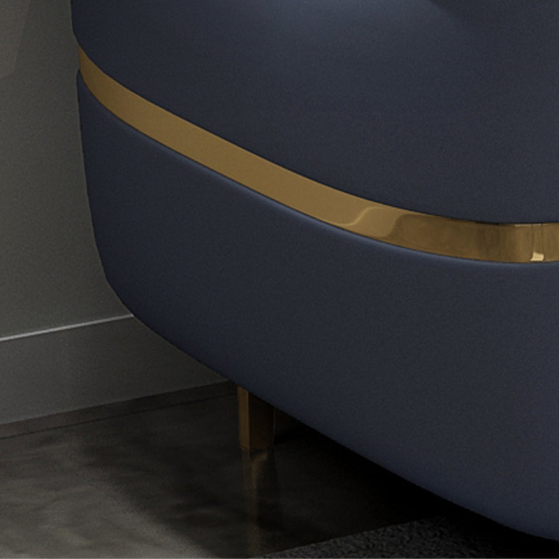 Sofa sectionnel glamour sectionnel en cuir beige avec oreillers de bostol