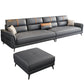 35.43 "brede hedendaagse bank faux leer met kussentoparmkussens sofa