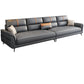 35.43 "brede hedendaagse bank faux leer met kussentoparmkussens sofa