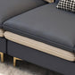 4-seat Faux Leather Sectional Sofa 31.50" High Sofa for Living Room