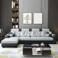 Sofá de lino moderno Sofá Pilpo de almohada Sectional para sala de estar para sala de estar
