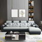 Sofá de lino moderno Sofá Pilpo de almohada Sectional para sala de estar para sala de estar