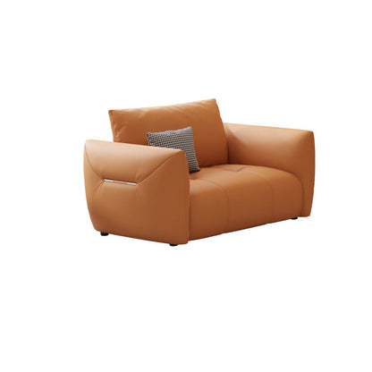 リビングルームのためにボルスター枕の座席を備えた超近代的な革のソファ