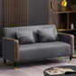 コンテンポラリースタイルスクエアアームソファリビングルームファブリックシート