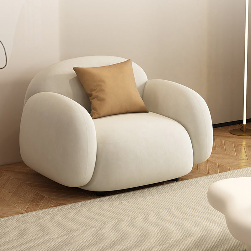 Appartement de salon du bras carré de style moderne Souins en blanc