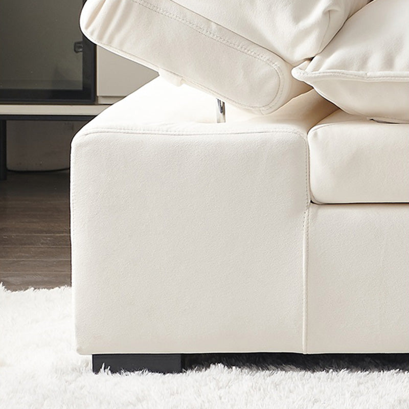 Loveseat Velvet Setteeをリクライニングする現代の枕のトップアーム