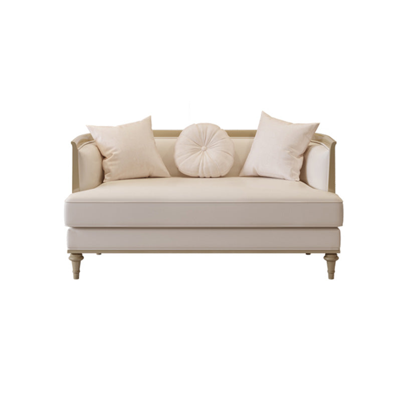 Mid Century Modern Arm Loveseat Standard Sofa for Living Room 2-Seater Sofa Genuine Leather Clearhalo 'furn' 'furn_sofas' 'Furniture' 'Living Room Furniture' 'Sofa' 'sofas' 7071453