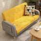 Tufted Fabric Sofa with Four Wooden Legs Square Tufted Sofa for Bonus Room Yellow Flannel Clearhalo 'furn' 'furn_sofas' 'Furniture' 'Living Room Furniture' 'Sofa' 'sofas' 7071525
